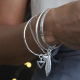 Signature Open Heart Bangle