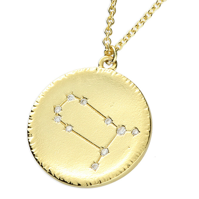 Star Sign Constellation Necklace in Gold