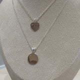 Sparkle Engravable Heart Necklace