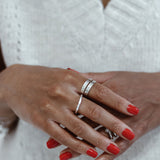 Signature Hammered Stacking Ring