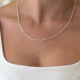 2.5mm Silver Belcher Chain