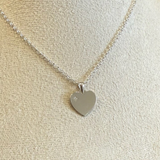 Sparkle Engravable Heart Necklace