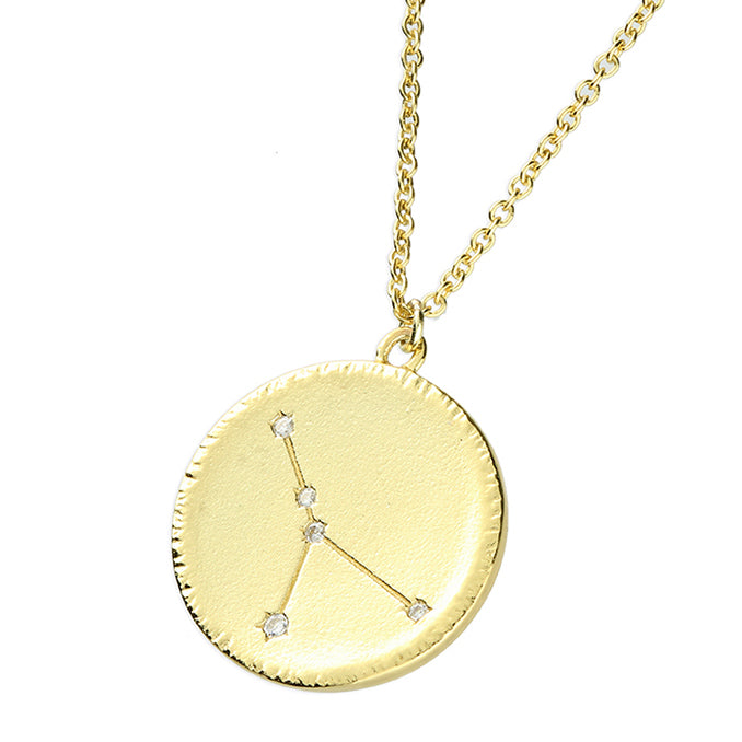 Star Sign Constellation Necklace in Gold