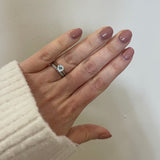Blue Topaz Solitaire Ring
