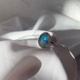 CELESTE Silver Labradorite Ring