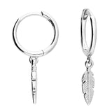 Mini Feather Hoops