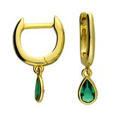 Tahiti Drop Hoop Earrings