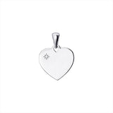Sparkle Engravable Heart Necklace