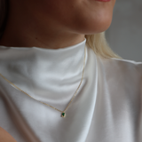 Tahiti Baguette Necklace in Gold