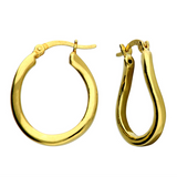 Serenity Hoops in Gold