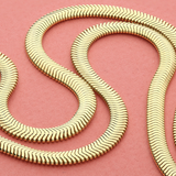 Flat Snake Chain Bracelet in Gold