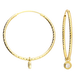 Jazzy Hoop Earrings in Gold
