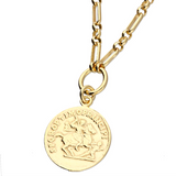 Greek Coin Necklace in Gold
