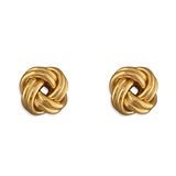 Friendship Knot Studs in Gold
