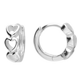 Sweetheart Huggie Hoops