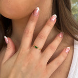 Tahiti Baguette Ring in Gold