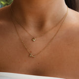 Double Love Necklace in Gold