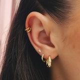 Marquise Studs in Gold