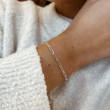 Signature Plain Trace Chain Bracelet
