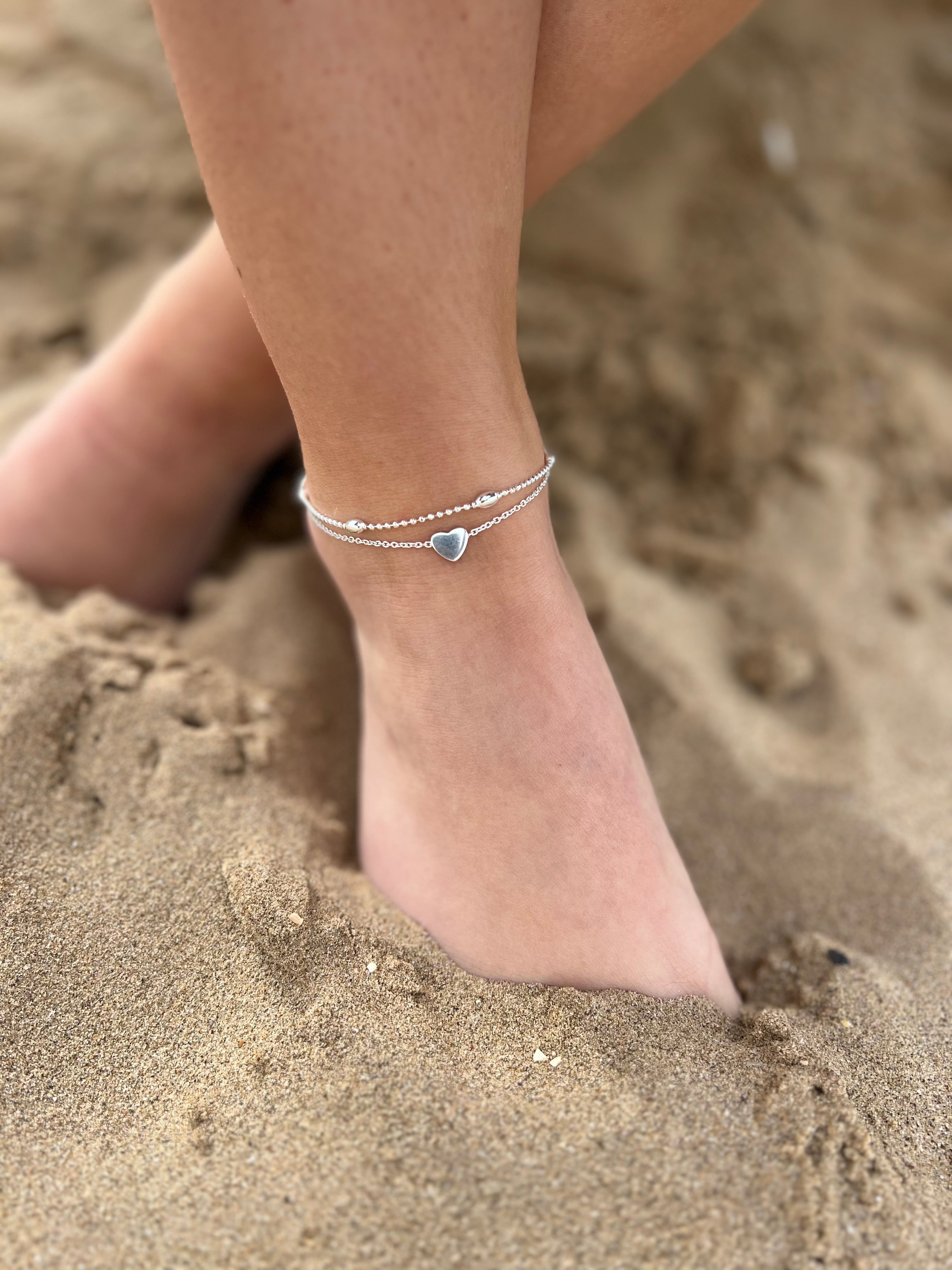 Double strand anklet hotsell