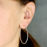 Diamond Cut Hoops Large