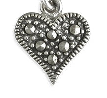 Marcasite Heart Necklace