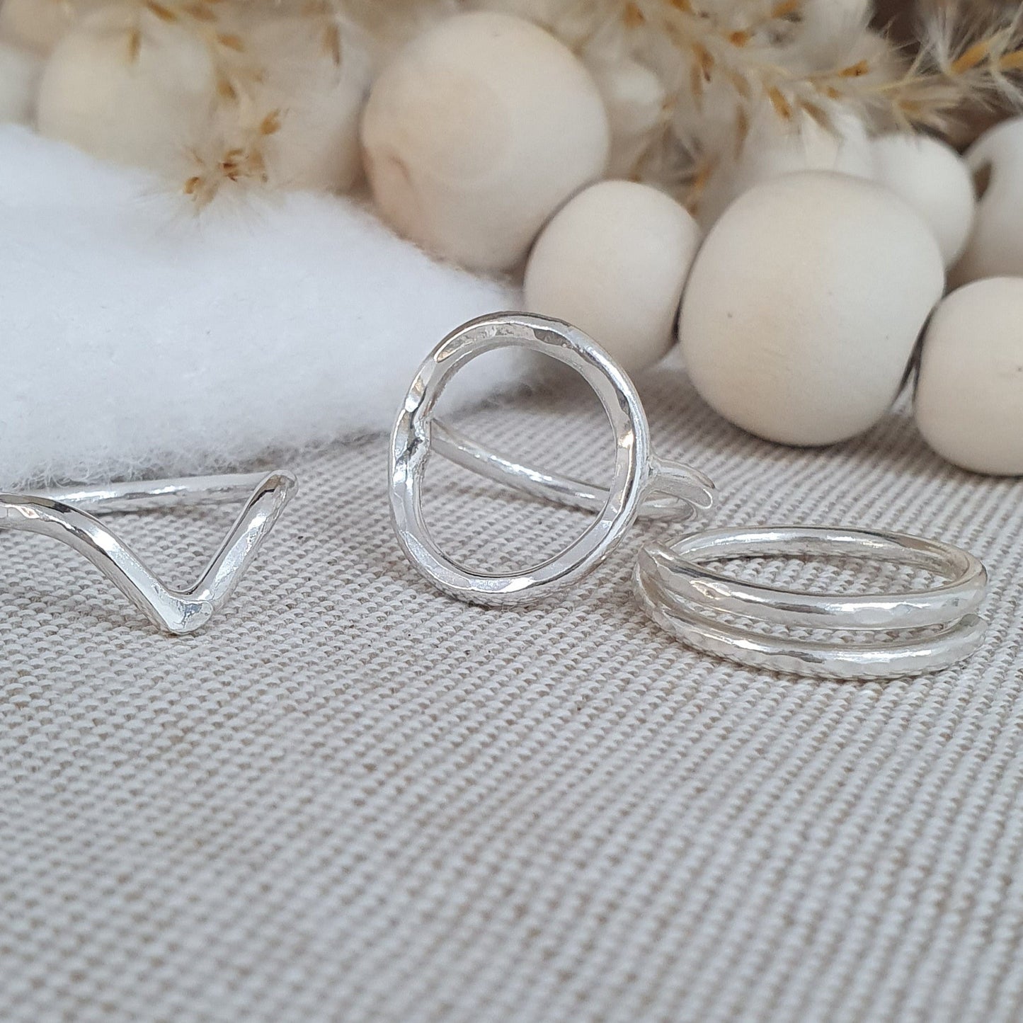 Signature Hammered Wrap Ring