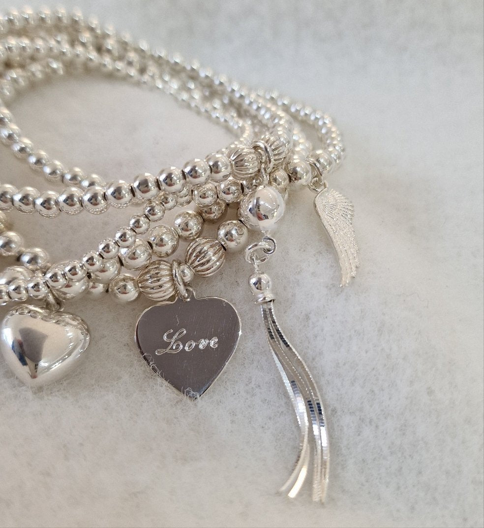 Engraved Heart Bracelet