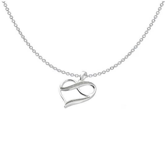 Infinity Heart Pendant Necklace