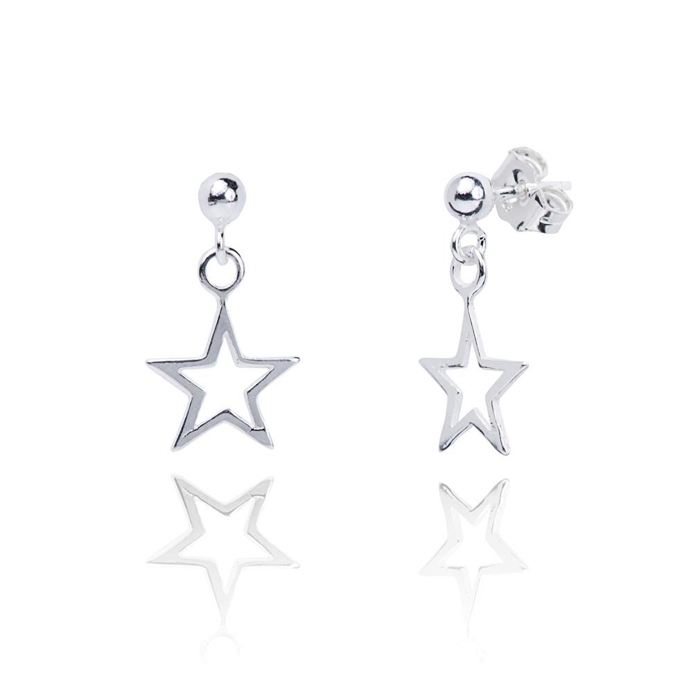 Stela Silver Charm Earrings