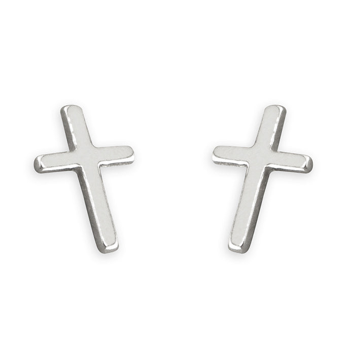 Silver Cross Earrings