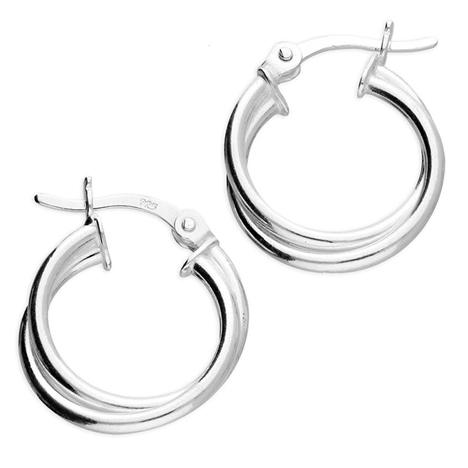 Crossover Hoop Earrings