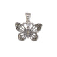 Marcasite Butterfly Pendant Necklace