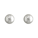 Crosshatch Stud Earrings