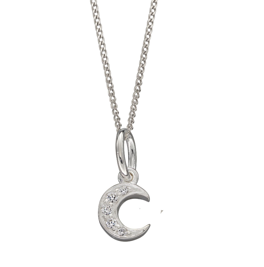 Sparkle Mini Moon Necklace