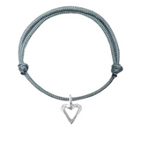Signature Open Heart Rope Bracelet