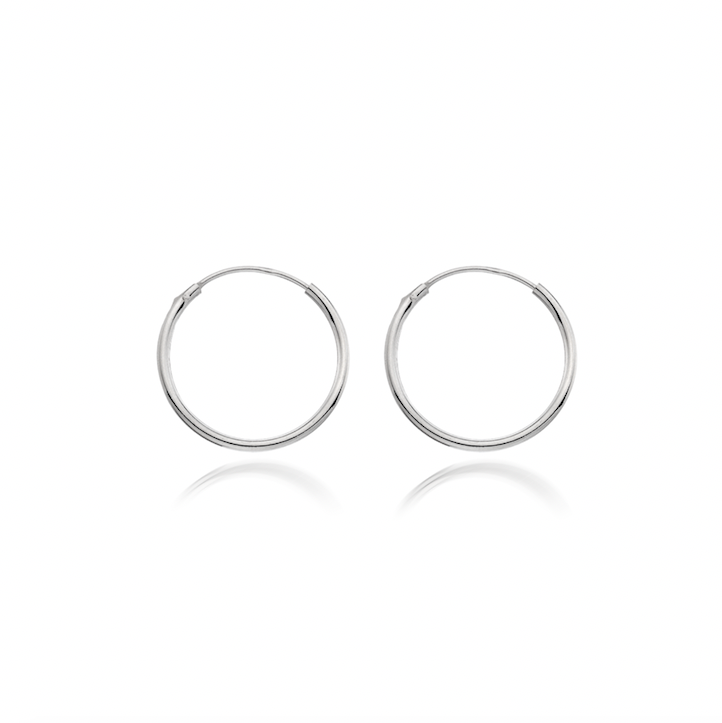 Silver Hoops 17mm