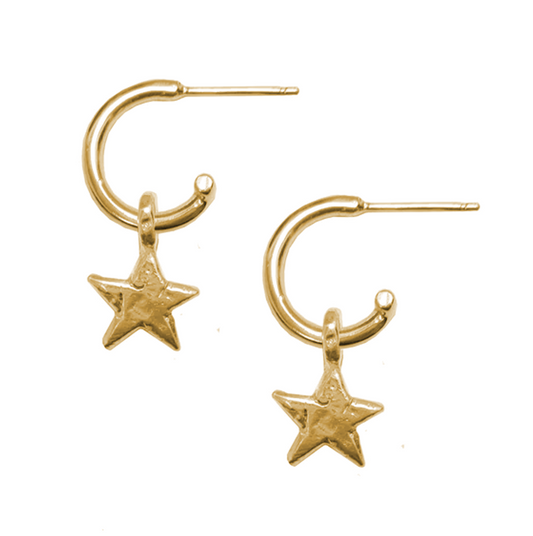 Signature Gold Mini Star Baby Hoops