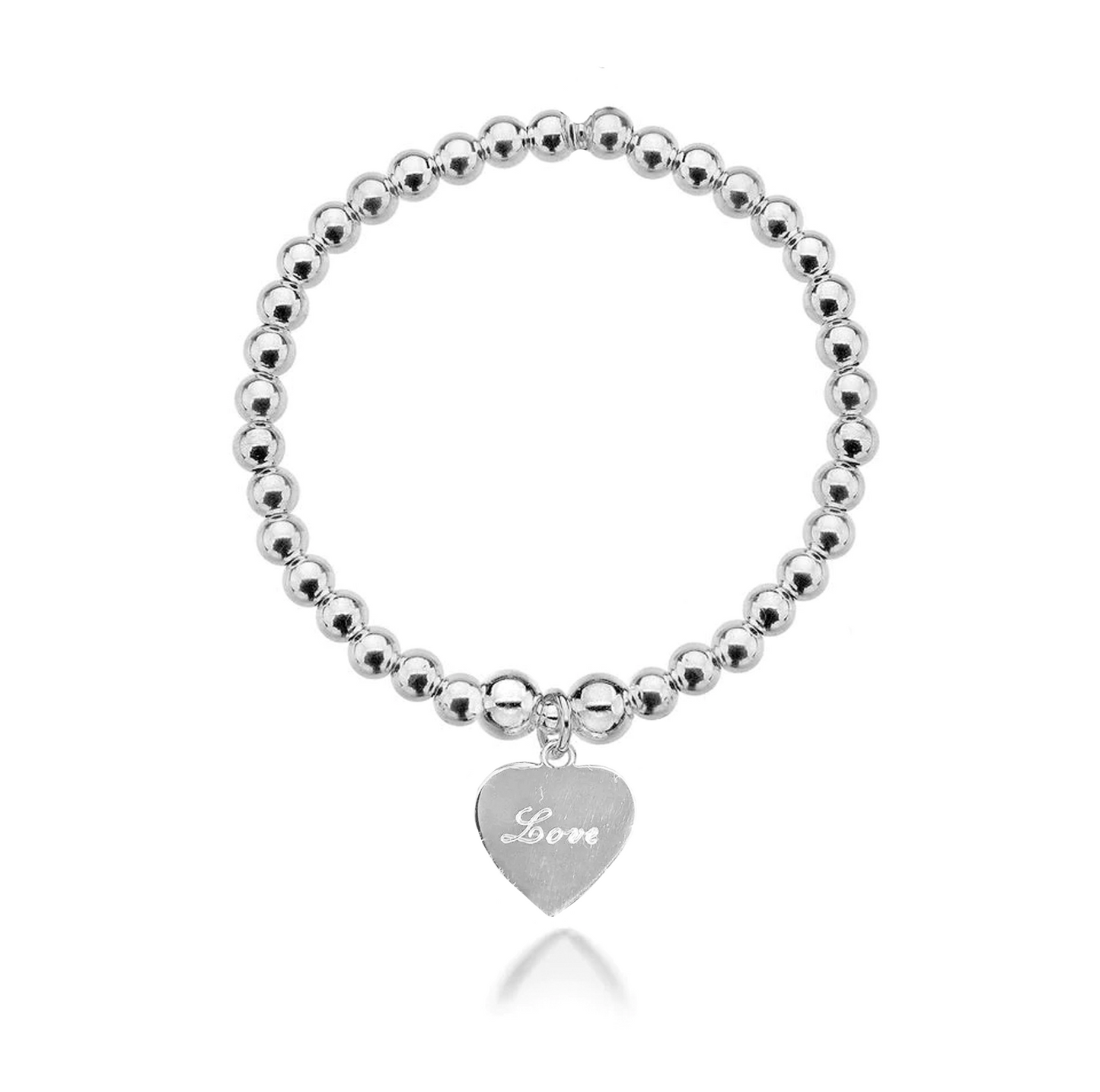 Engraved Heart Bracelet