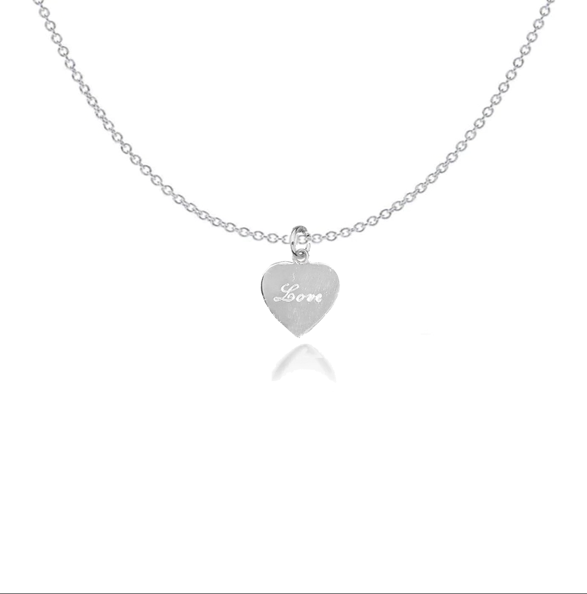 Bella Engraved Heart Necklace