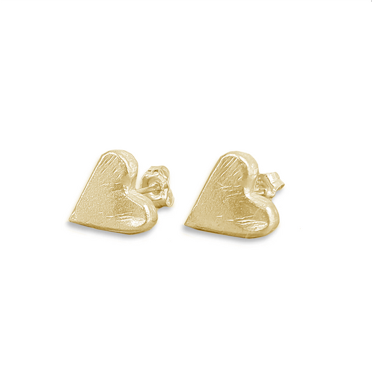 Gold All My Love Studs