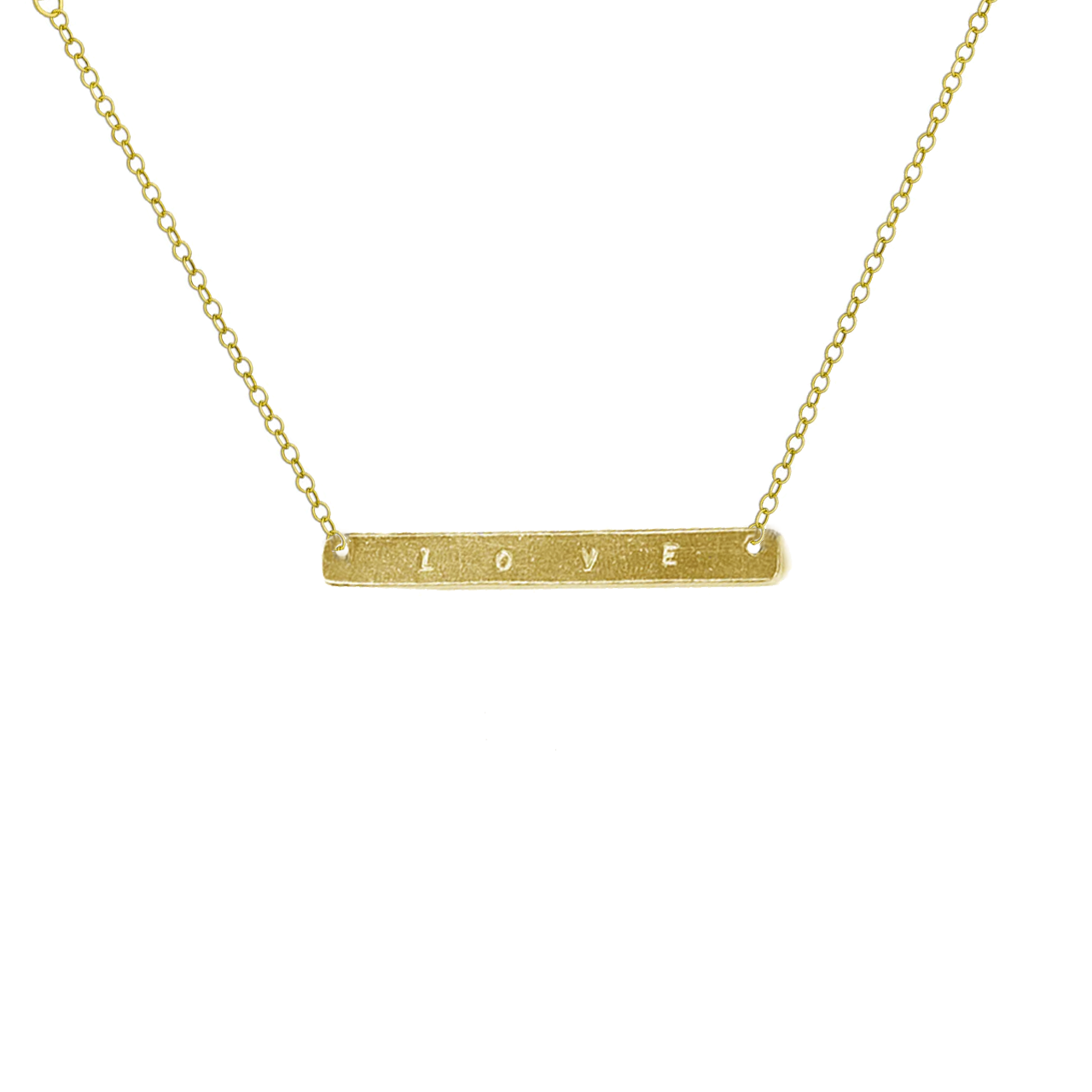 Gold Signature Bar Necklace
