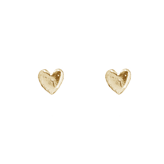 Signature Gold Teeny Heart Studs