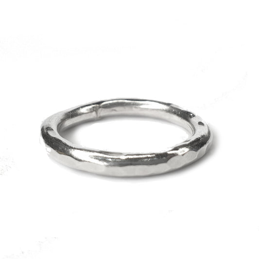 Signature Hammered Stacking Ring