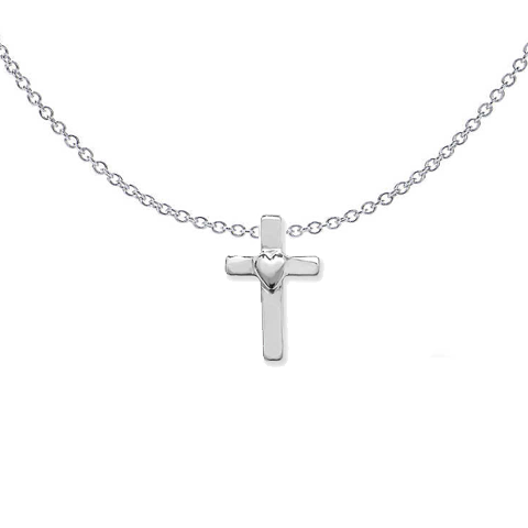 Heart Cross Necklace