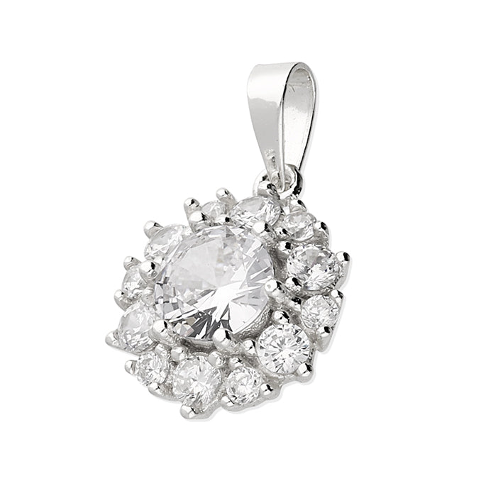 Antique Sparkle Flower Necklace