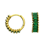 Tahiti Huggie Hoops in Gold