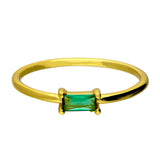 Tahiti Baguette Ring in Gold