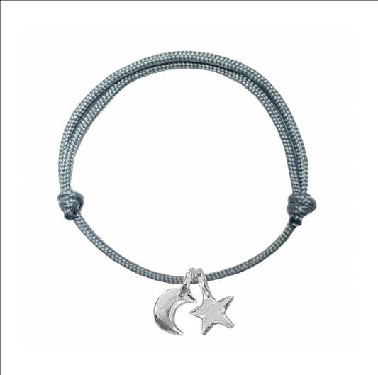 Signature Moon and Star Rope Bracelet
