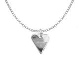 Signature Hand Engraved Script Maxi Heart Necklace